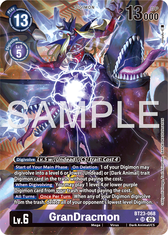 GranDracmon (Alternate Art) - Hackers' Slumber - Super Rare - BT23-068 SR