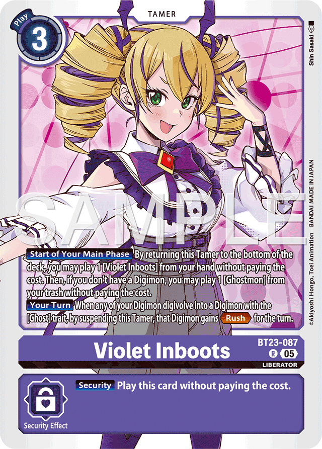 Violet Inboots - Hackers' Slumber - Rare - BT23-087 R