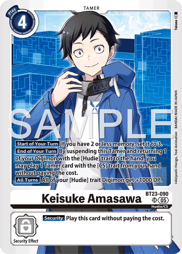Keisuke Amasawa - Hackers' Slumber - Super Rare - BT23-090 SR
