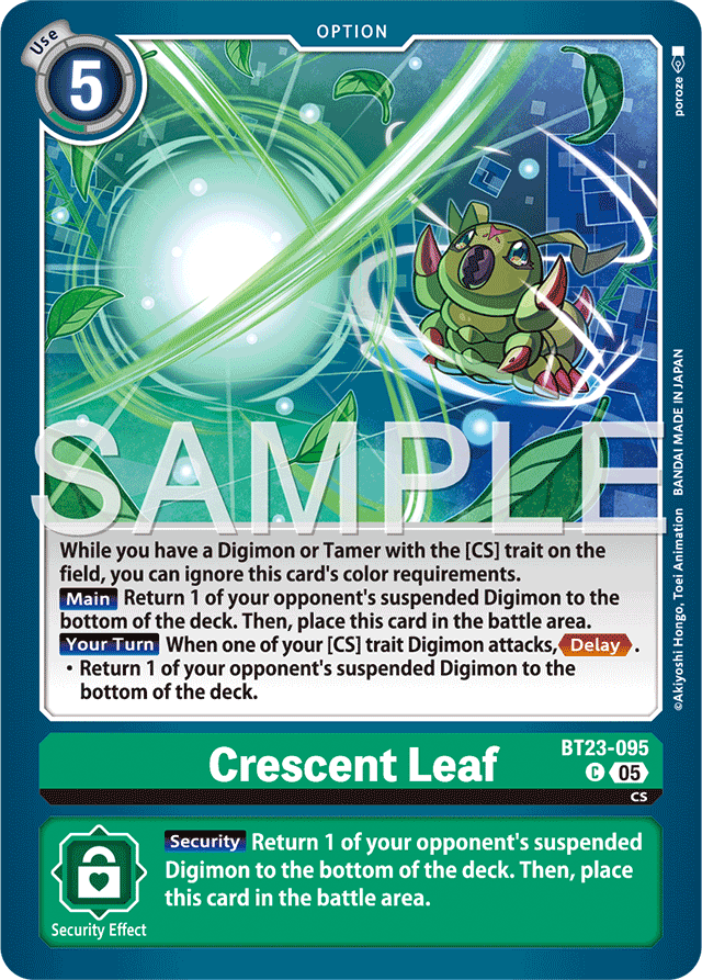 Crescent Leaf - Hackers' Slumber - Common - BT23-095 C