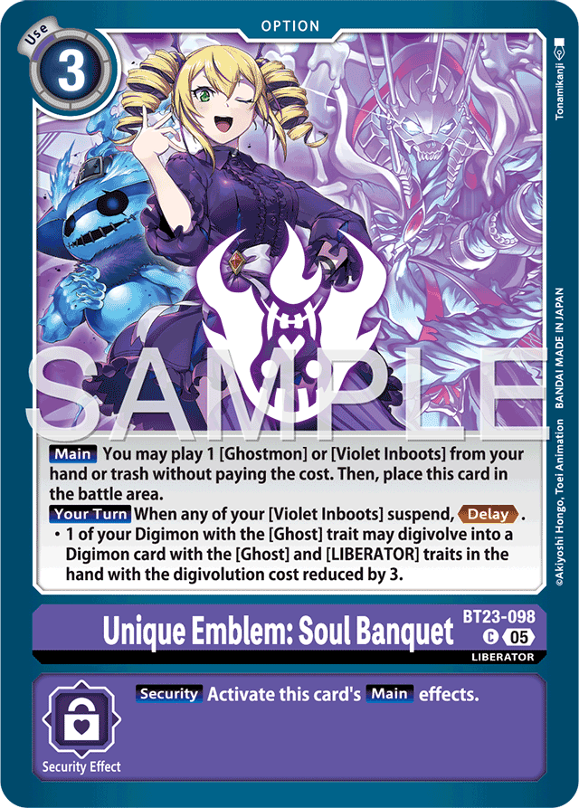 Unique Emblem: Soul Banquet - Hackers' Slumber - Common - BT23-098 C