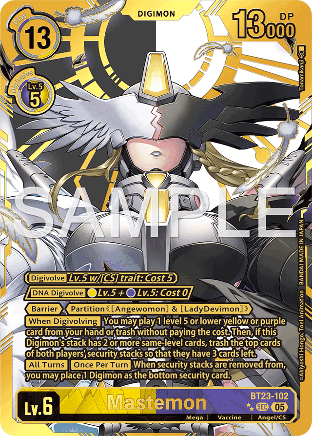 Mastemon (Rare Pull) - Hackers' Slumber - Secret Rare - BT23-102 SEC