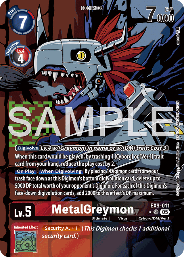 MetalGreymon (Alternate Art) - Versus Monsters - Super Rare - EX9-011 SR