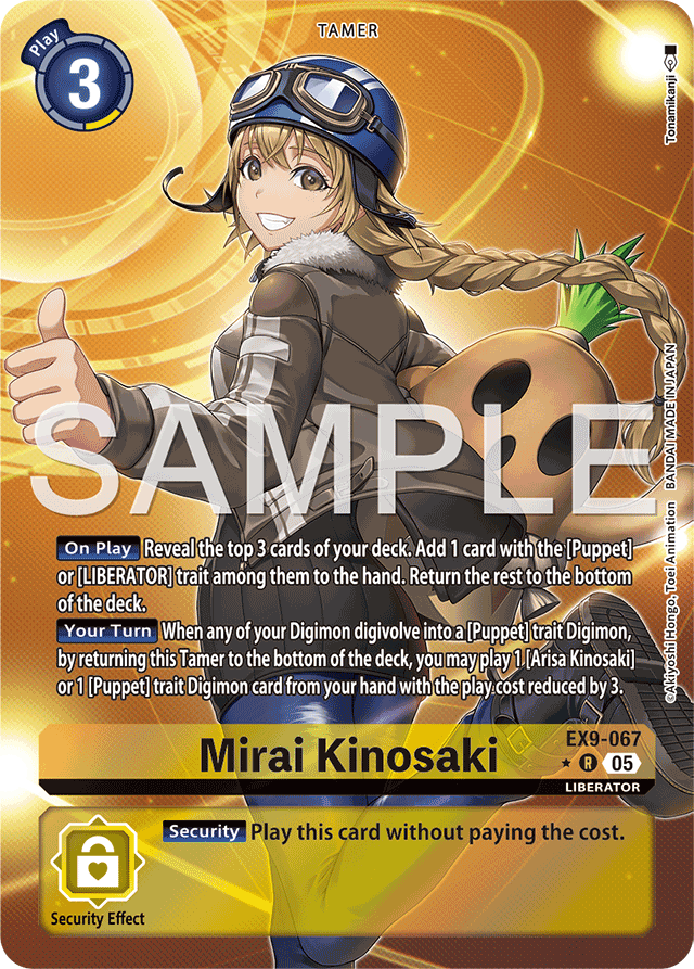 Mirai Kinosaki (Alternate Art) - Versus Monsters - Rare - EX9-067 R