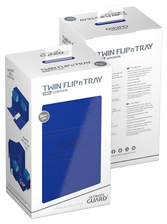 Twin Flip’n’Tray Xenoskin ULTIMATE GUARD Blue