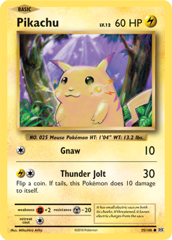 Pikachu - XY - Evolutions - Common - 35