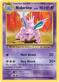 Nidorino - XY - Evolutions - Uncommon - 44