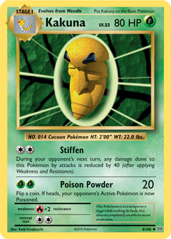 Kakuna - XY - Evolutions - Uncommon - 6