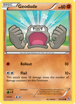 Geodude - XY - Flashfire - Common - 45