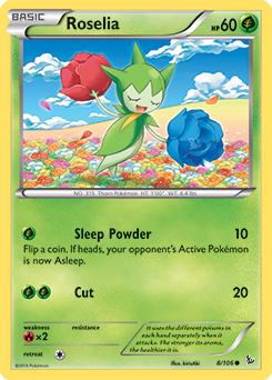 Roselia - XY - Flashfire - Common - 8