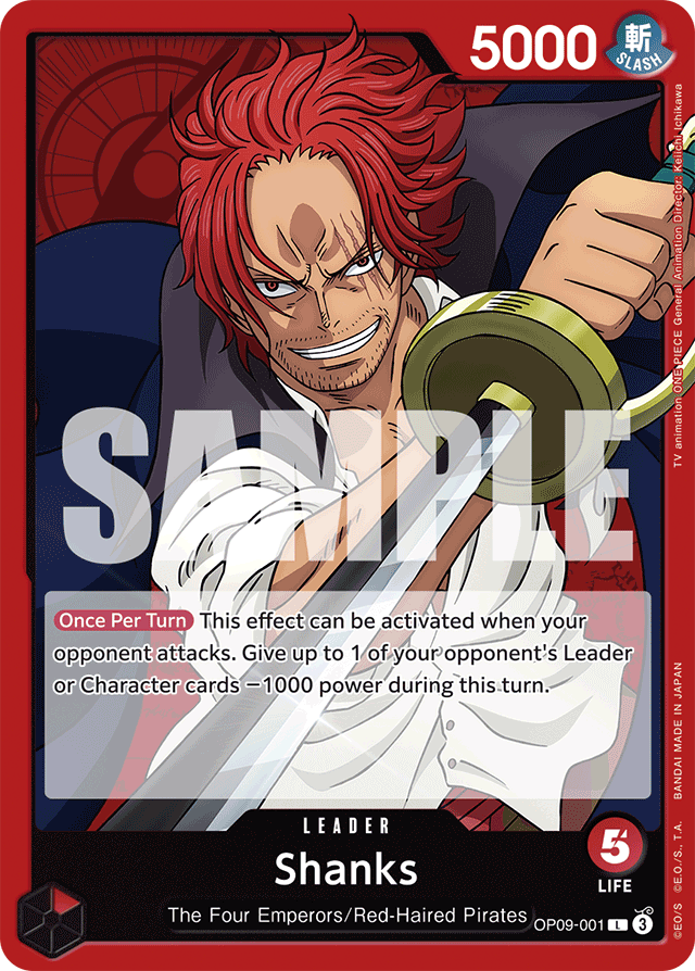 Shanks (001) - Emperors in the New World - L - OP09-001