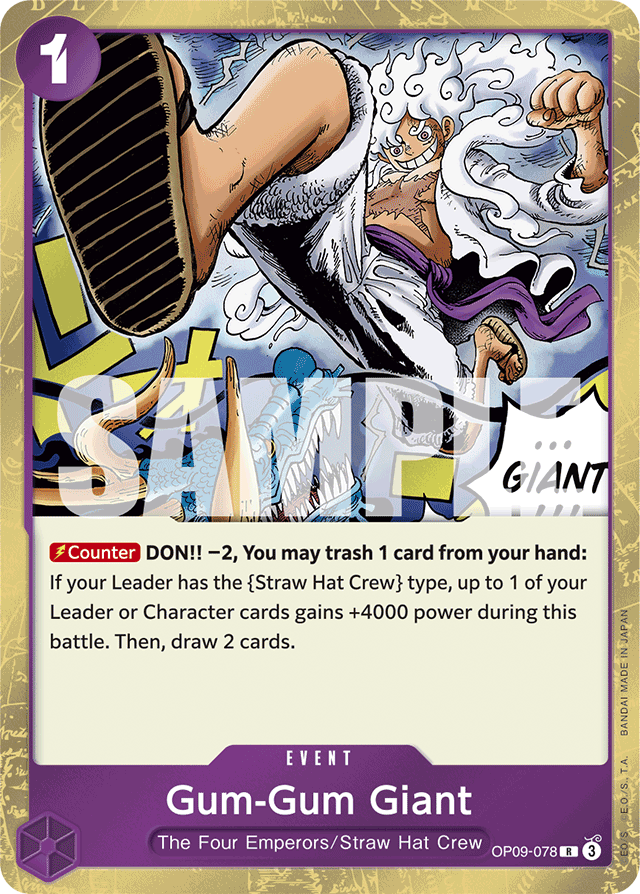 Gum-Gum Giant - Emperors in the New World - R - OP09-078
