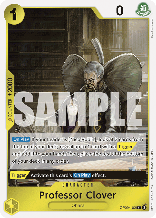 Professor Clover - Emperors in the New World - R - OP09-102