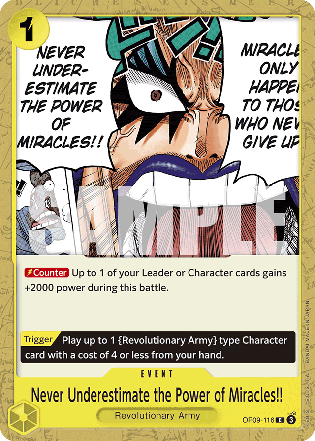 Never Underestimate the Power of Miracles!! - Emperors in the New World - C - OP09-116