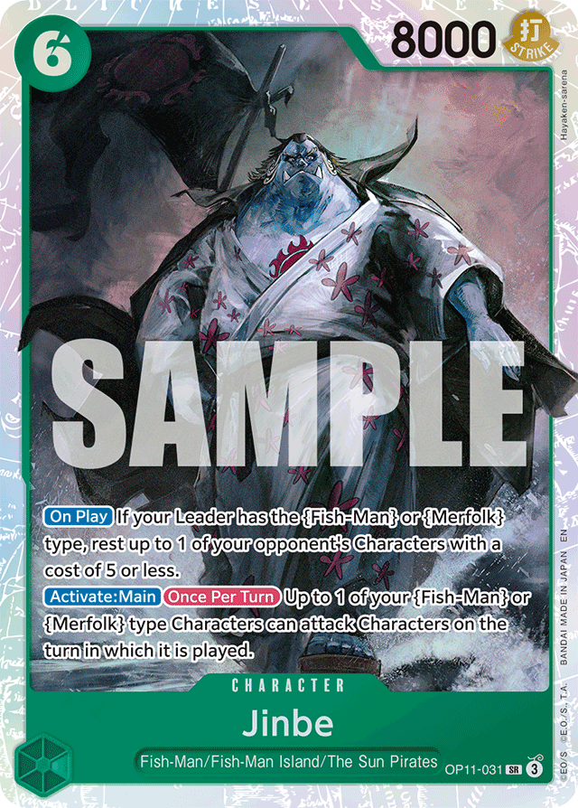 Jinbe (031) - A Fist of Divine Speed - SR - OP11-031