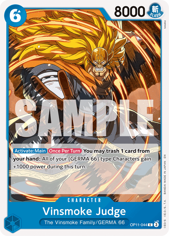 Vinsmoke Judge - A Fist of Divine Speed - C - OP11-044