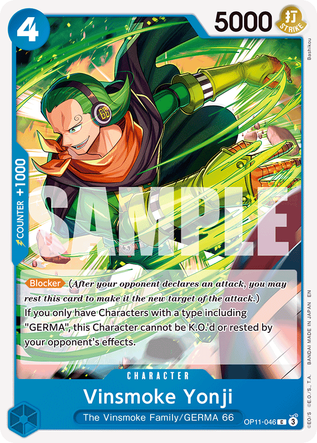Vinsmoke Yonji - A Fist of Divine Speed - C - OP11-046