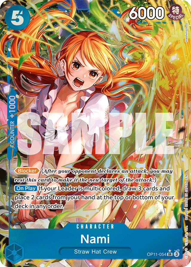 Nami (054) (Alternate Art) - A Fist of Divine Speed - SR - OP11-054