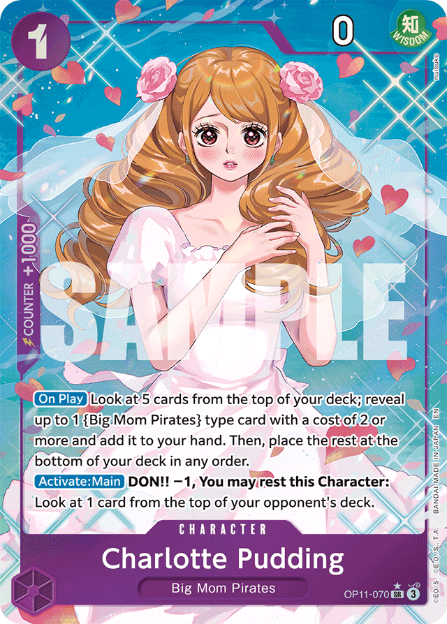 Charlotte Pudding (Alternate Art) - A Fist of Divine Speed - SR - OP11-070