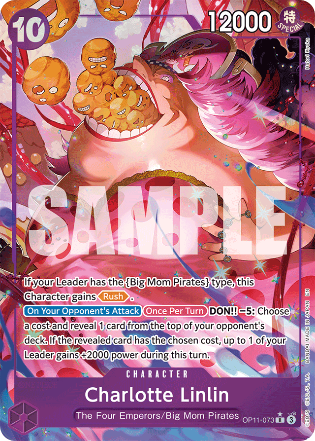 Charlotte Linlin (Alternate Art) - A Fist of Divine Speed - R - OP11-073