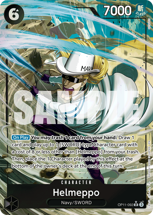 Helmeppo (Alternate Art) - A Fist of Divine Speed - SR - OP11-092