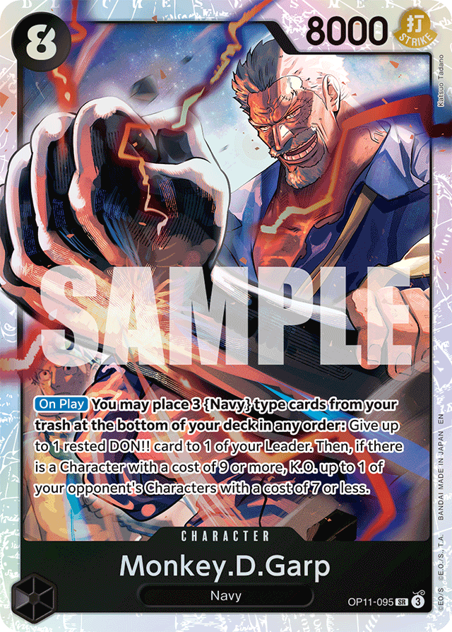Monkey.D.Garp - A Fist of Divine Speed - SR - OP11-095