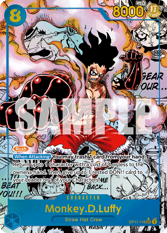 Monkey.D.Luffy (118) (Manga) - A Fist of Divine Speed - SEC - OP11-118