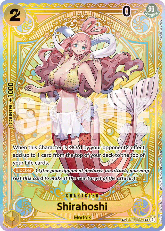 Shirahoshi (SP) - A Fist of Divine Speed - SR - EB01-057