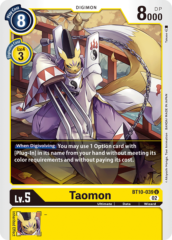 Taomon - Xros Encounter - Uncommon - BT10-039 U