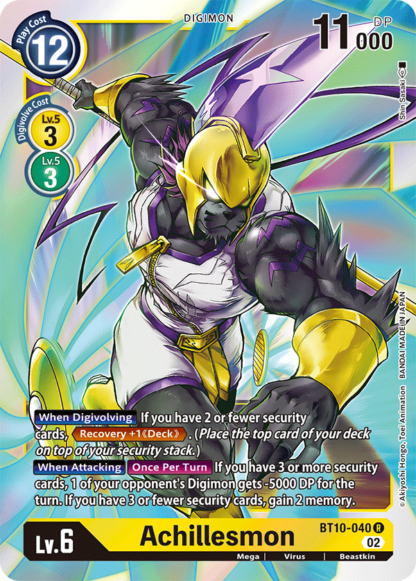 Achillesmon - Xros Encounter - Rare - BT10-040 R