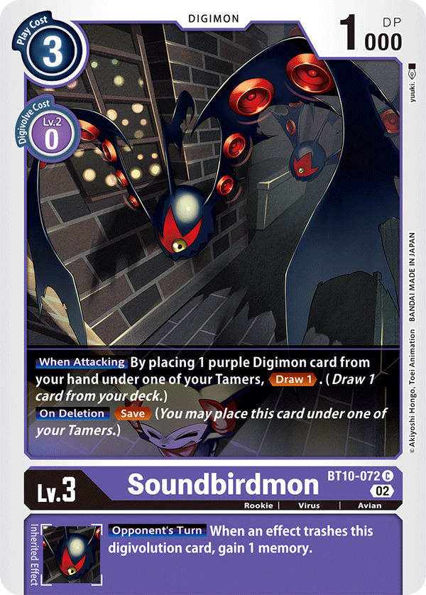 Soundbirdmon - Xros Encounter - Common - BT10-072 C