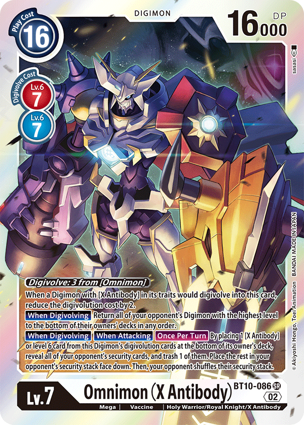Omnimon (X Antibody) - Xros Encounter - Super Rare - BT10-086 SR