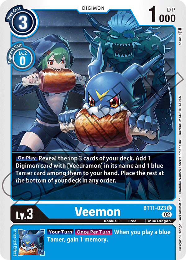 Veemon - Dimensional Phase - Uncommon - BT11-023 U