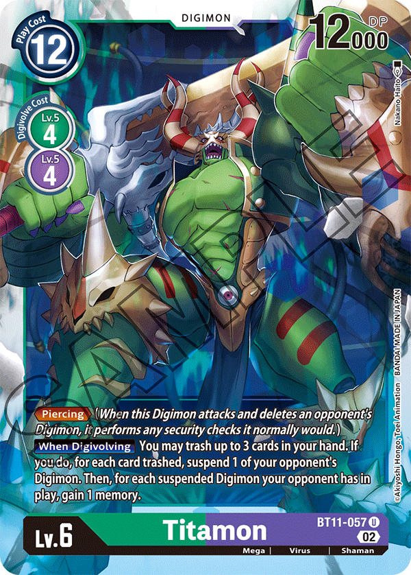 Titamon - Dimensional Phase - Uncommon - BT11-057 U