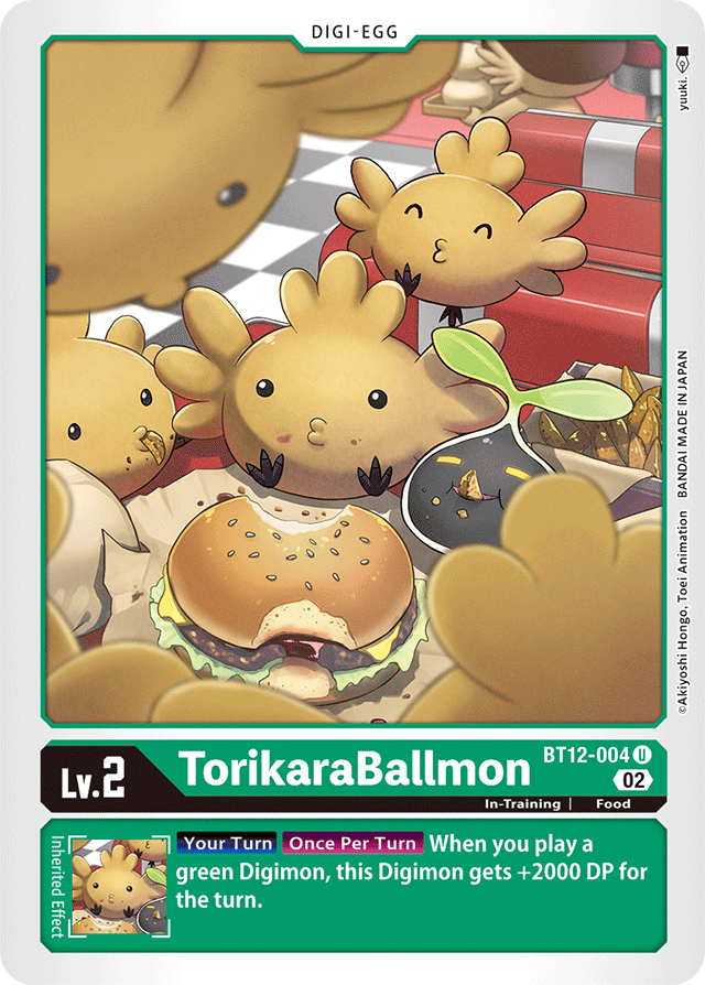 TorikaraBallmon - Across Time - Uncommon - BT12-004 U