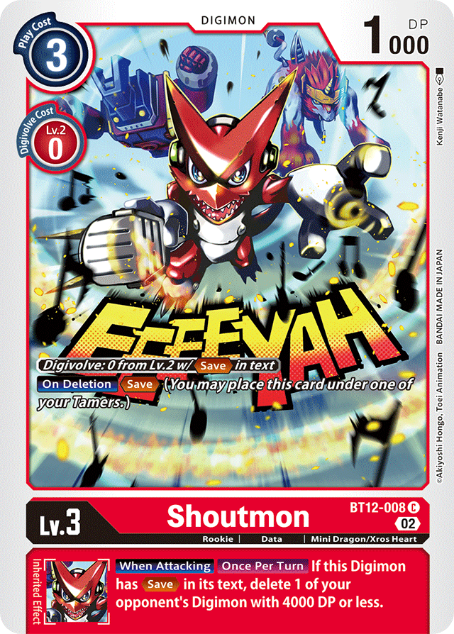 Shoutmon - Across Time - Common - BT12-008 C
