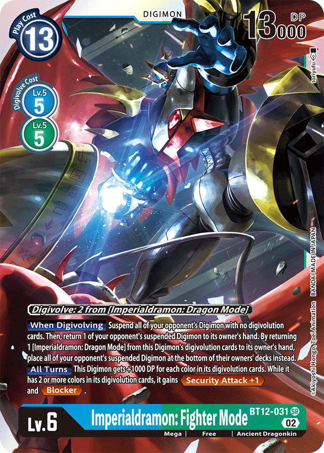 Imperialdramon: Fighter Mode - Across Time - Super Rare - BT12-031 SR