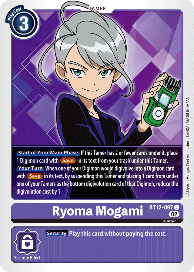 Ryoma Mogami - Across Time - Uncommon - BT12-097 U
