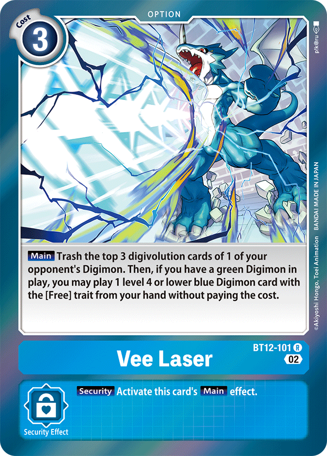 Vee Laser - Across Time - Rare - BT12-101 R