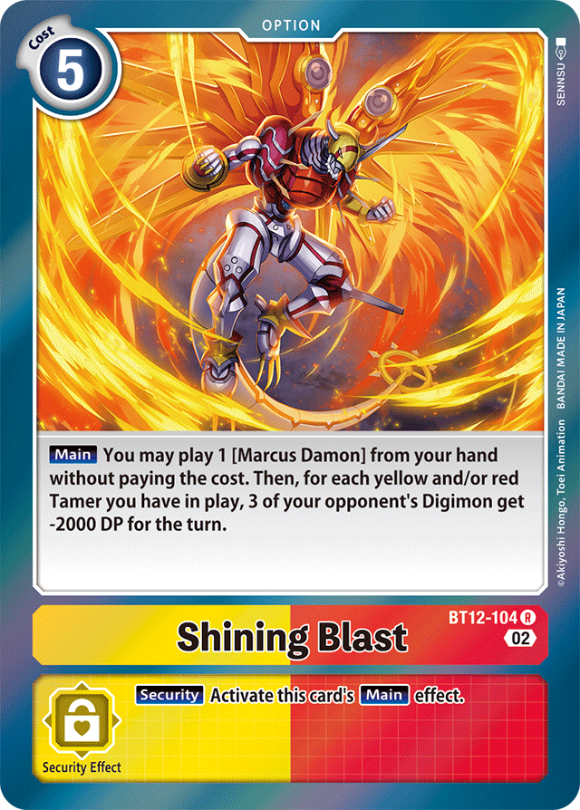 Shining Blast - Across Time - Rare - BT12-104 R