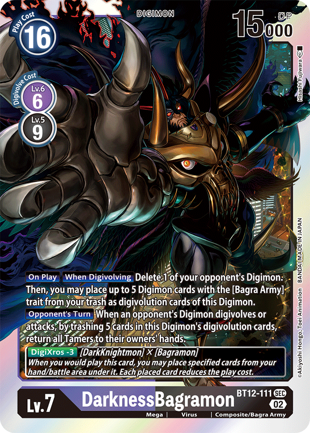 DarknessBagramon - Across Time - Secret Rare - BT12-111 SEC