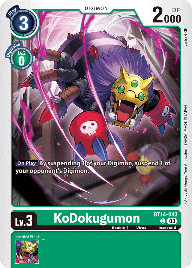 KoDokugumon - Blast Ace - Common - BT14-043 C