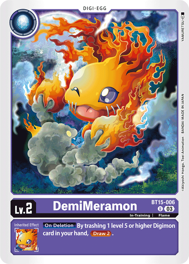 DemiMeramon - Exceed Apocalypse - Uncommon - BT15-006 U