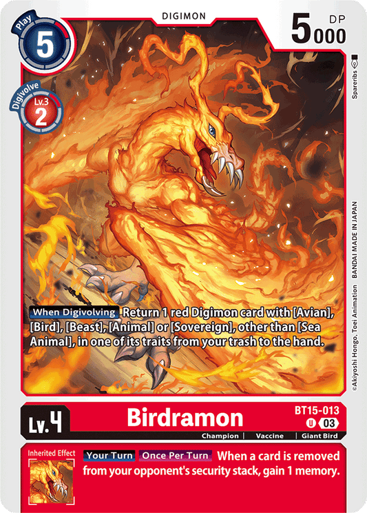 Birdramon - Exceed Apocalypse - Uncommon - BT15-013 U