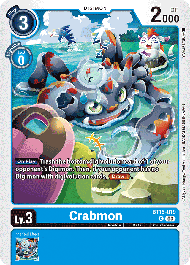 Crabmon - Exceed Apocalypse - Common - BT15-019 C