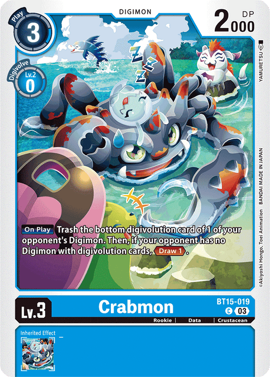 Crabmon - Exceed Apocalypse - Common - BT15-019 C