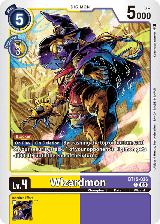 Wizardmon - Exceed Apocalypse - Common - BT15-036 C