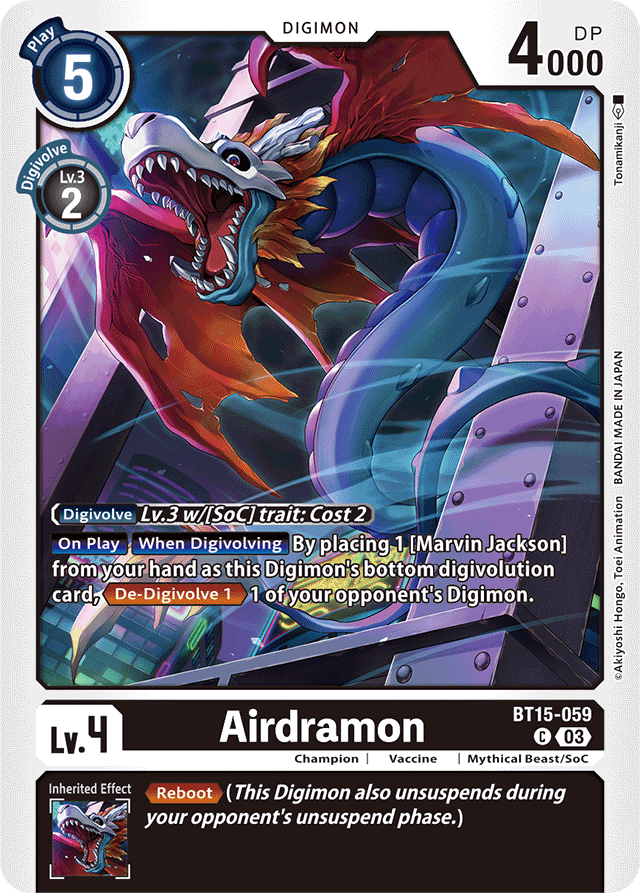 Airdramon - Exceed Apocalypse - Common - BT15-059 C