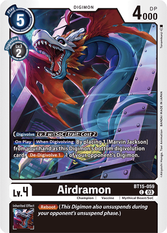 Airdramon - Exceed Apocalypse - Common - BT15-059 C