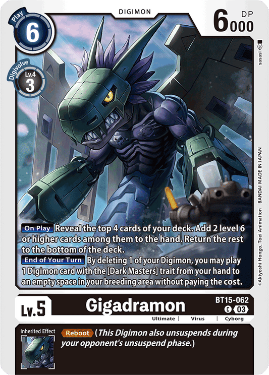 Gigadramon - Exceed Apocalypse - Common - BT15-062 C
